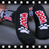 SneakFreaxx Chaussettes SNEAK PUPPY Noir-Rouge